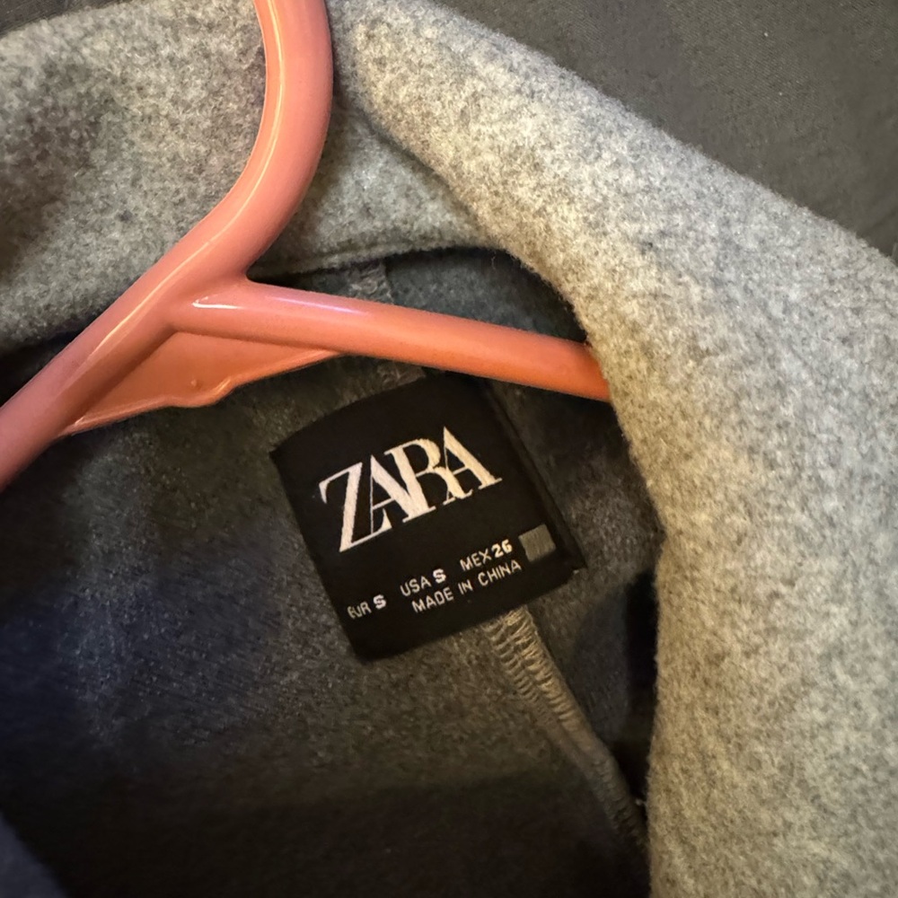Zara Classic Gray Trench Coat - Picture 4 of 13